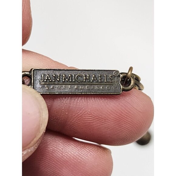 Jan Michaels Victorian Revival Style Pendant Necklace Carnelian Stone Signed - Picture 8 of 16